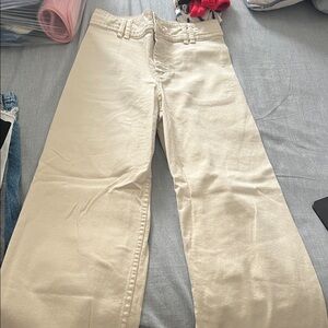 Little girls Cream Jeans
